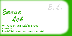 emese leh business card